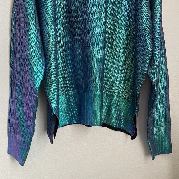 Beach Riot Callie Galaxy Shine Metallic Sweater Size Large NWT - Picture 7 of 13